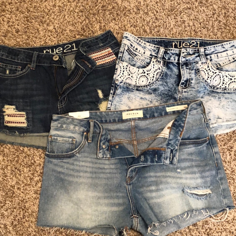 Three pairs of shorts